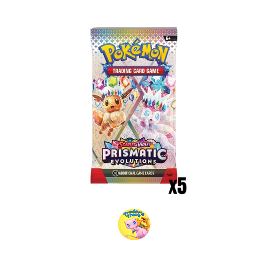 5x Prismatic Evolutions Booster Pack